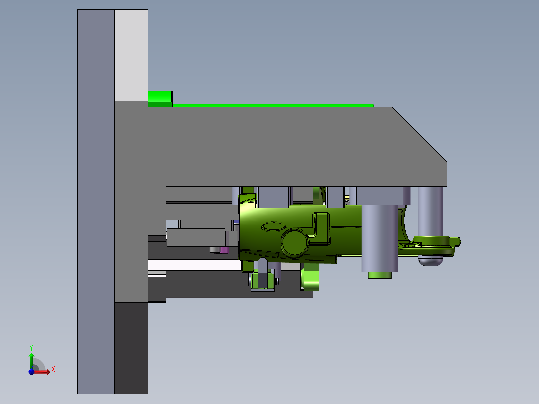 KUKA零件专用夹具前视图