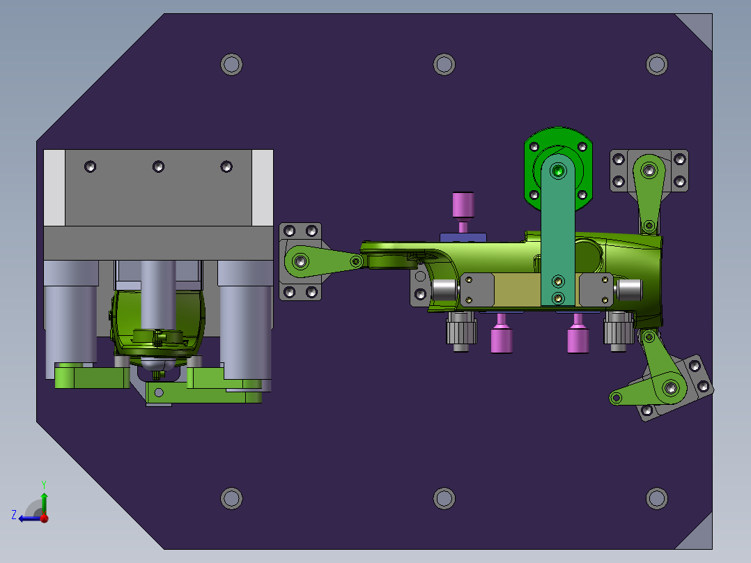 KUKA零件专用夹具右视图