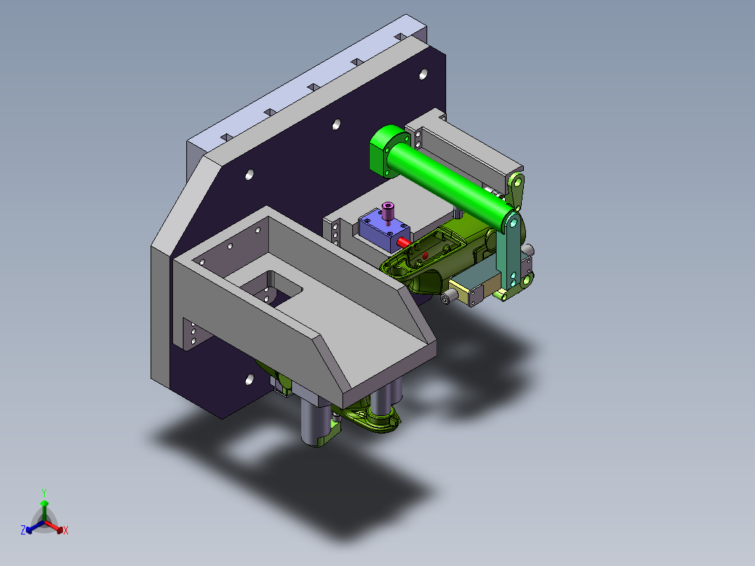 KUKA零件专用夹具正等轴测图