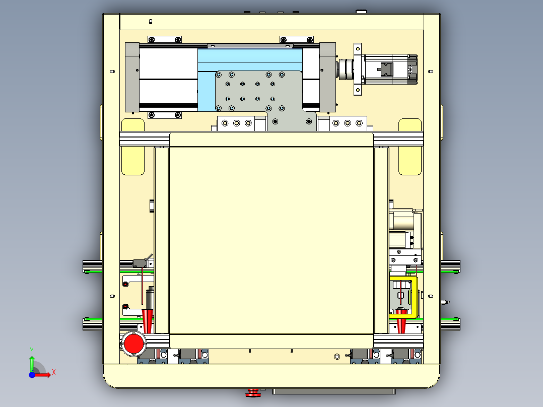 带传送带的托盘压机step前视图