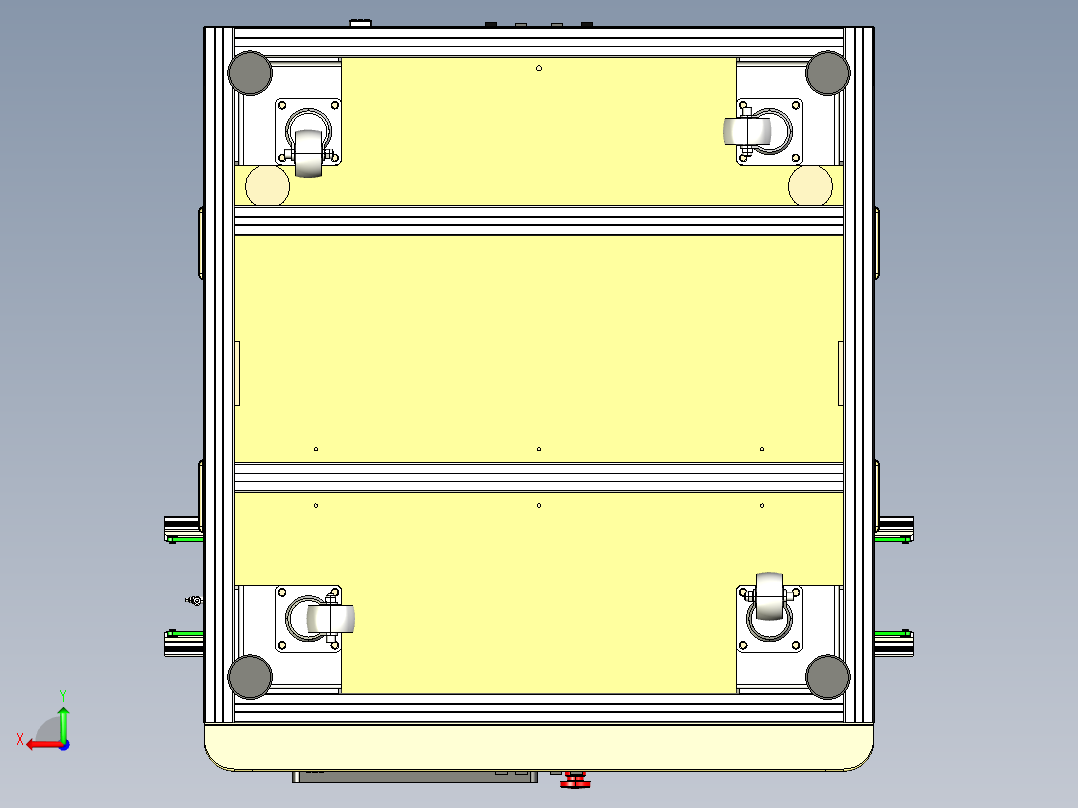 带传送带的托盘压机step后视图