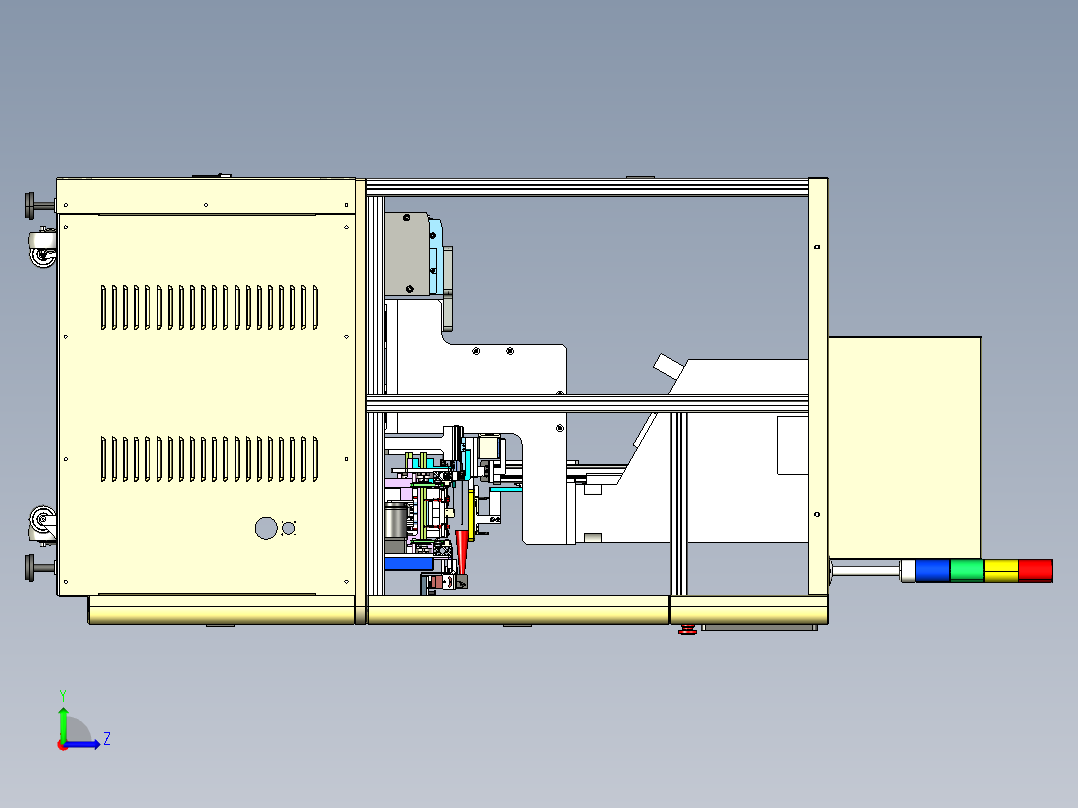 带传送带的托盘压机step左视图
