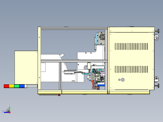 带传送带的托盘压机step右视缩略图