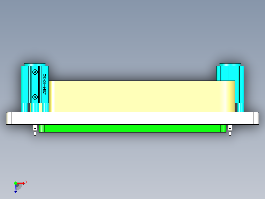 Aam00-A-笔记本CNC工装夹具三维模型CNC6-0911俯视图