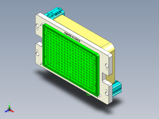 Aam00-A-笔记本CNC工装夹具三维模型CNC6-0911正等轴测缩略图