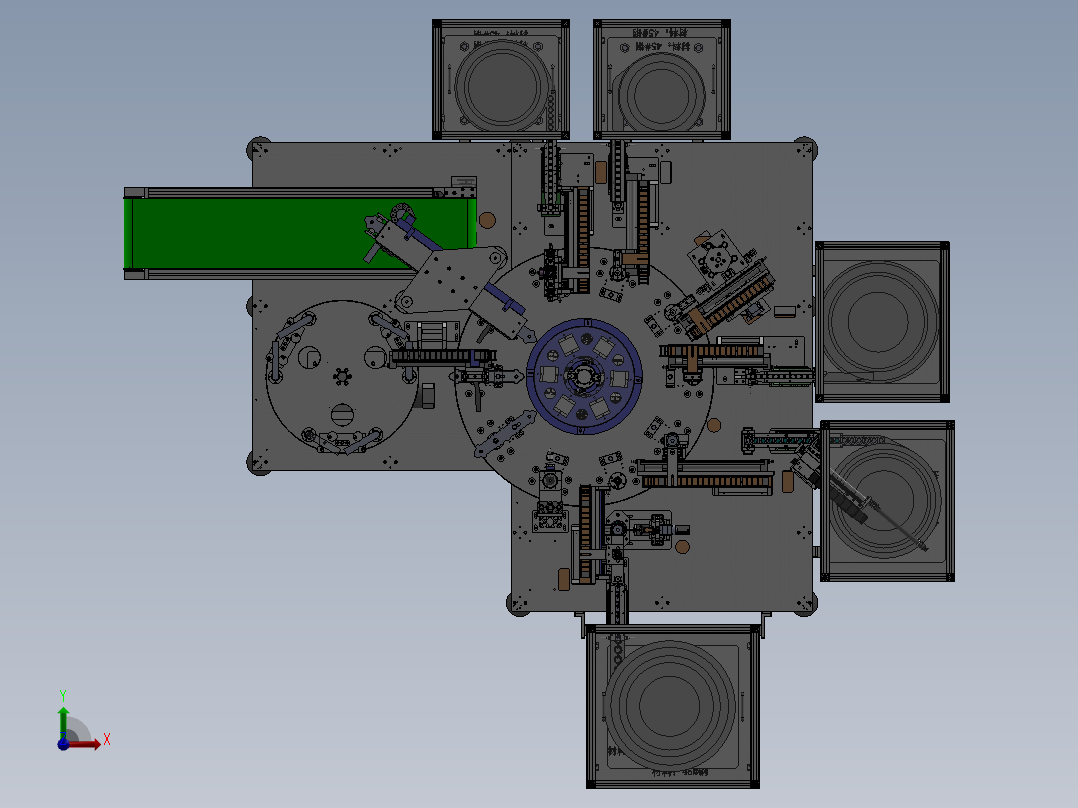 一种门把手自动装配机sw18可编辑前视图