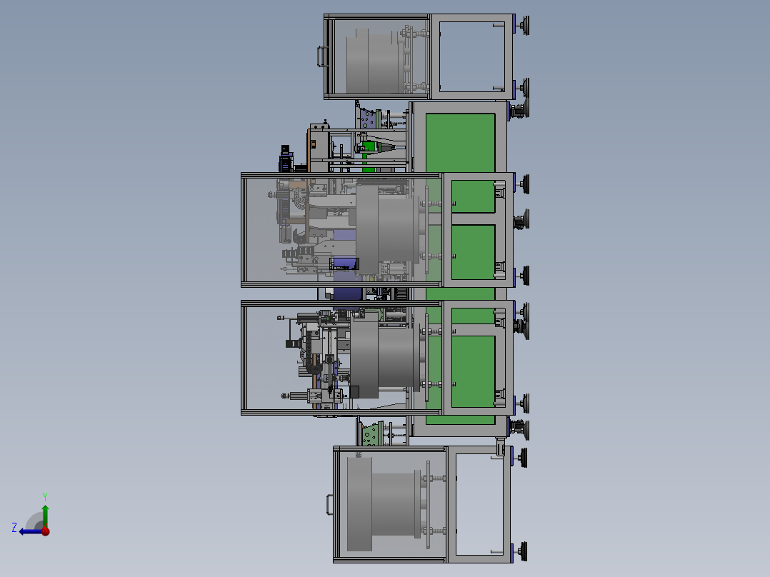 一种门把手自动装配机sw18可编辑右视图