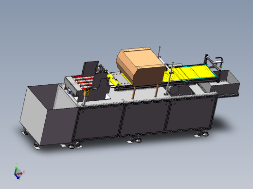 纸箱二维码自动视觉检测流水线设备sw18可编辑