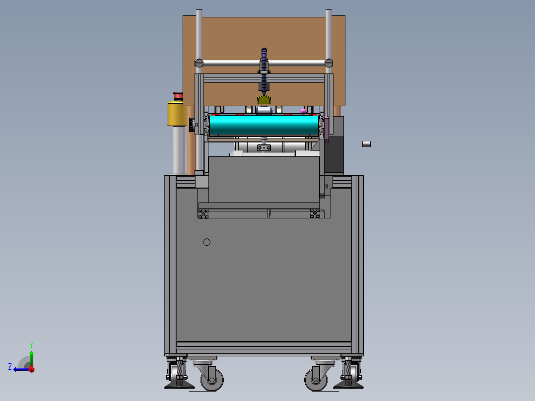 纸箱二维码自动视觉检测流水线设备sw18可编辑右视图