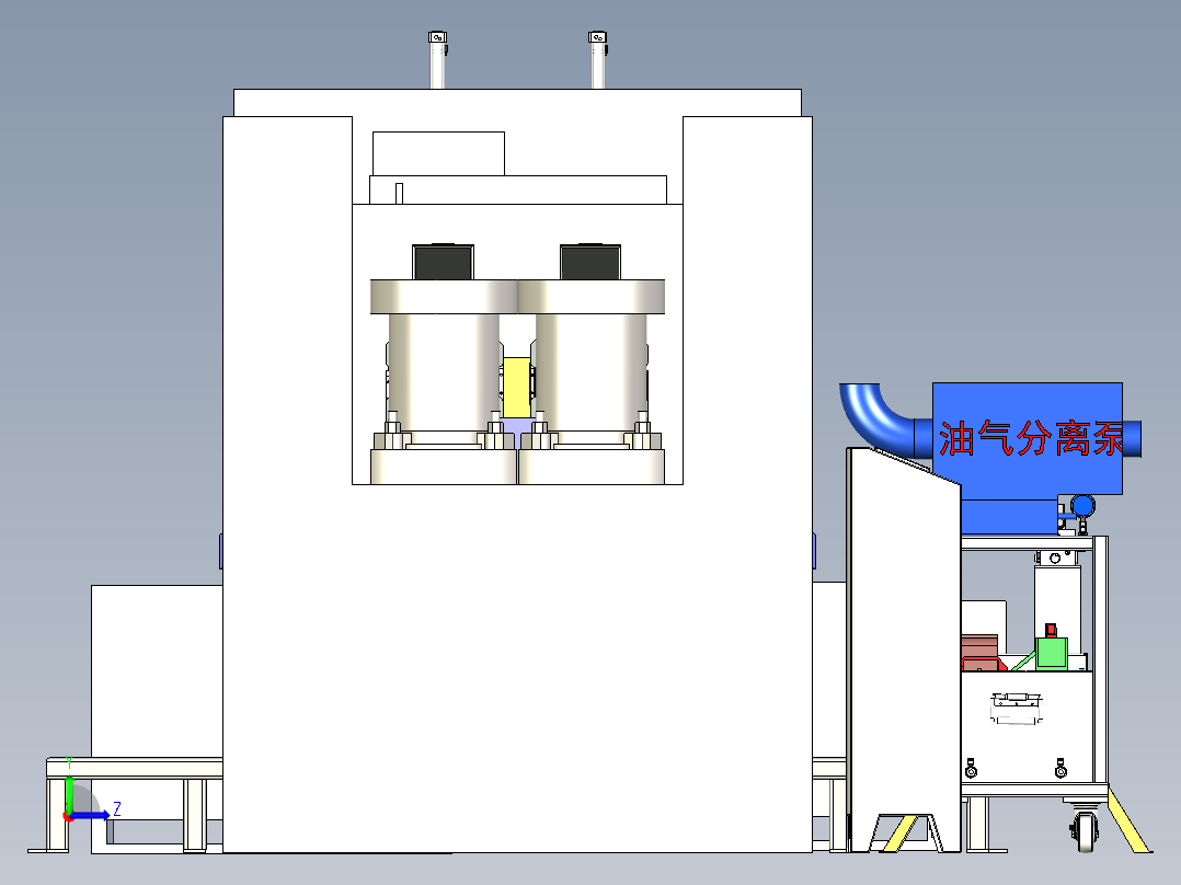 锻造件防锈喷油雾化设备X_T左视图