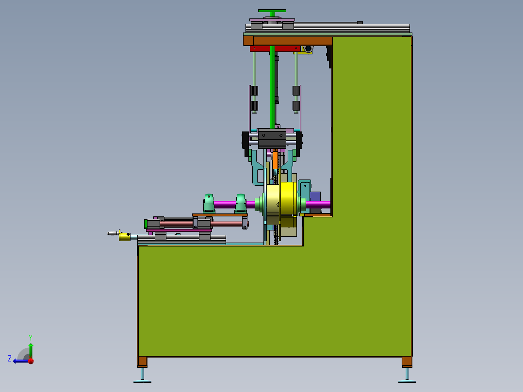 PVC管缠绕包装机sw18可编辑右视图