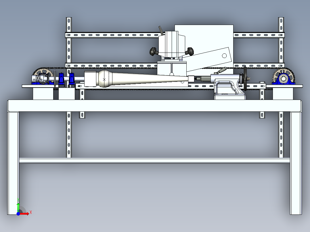 木材车削机creo5.0.zip前视图