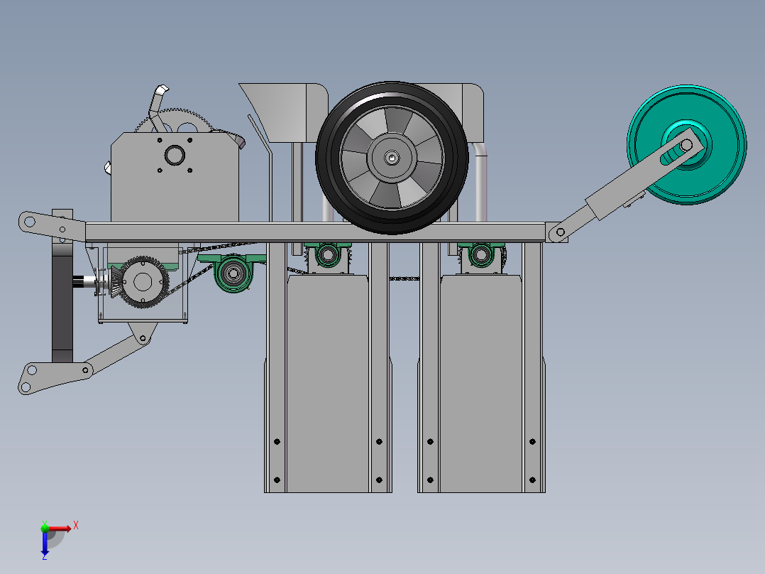 种子播种机1626580俯视图