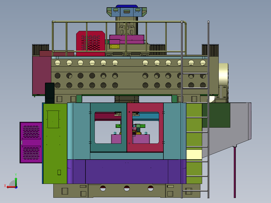 JMF3022龙门铣床后视图