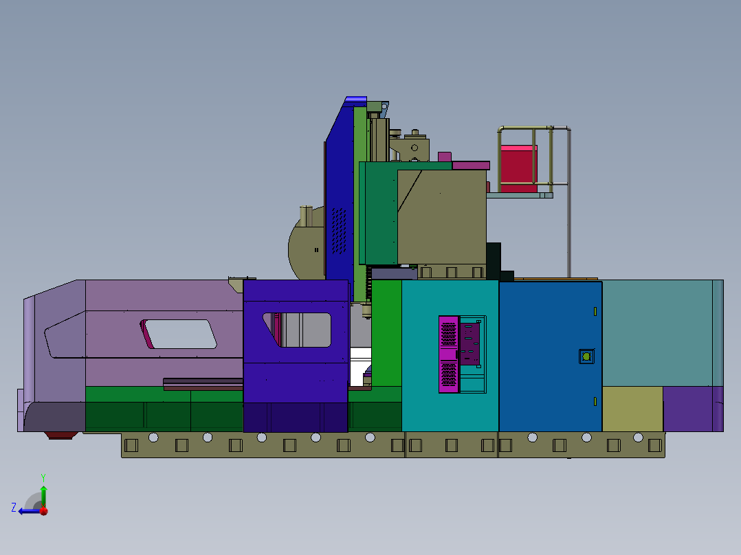 JMF3022龙门铣床右视图