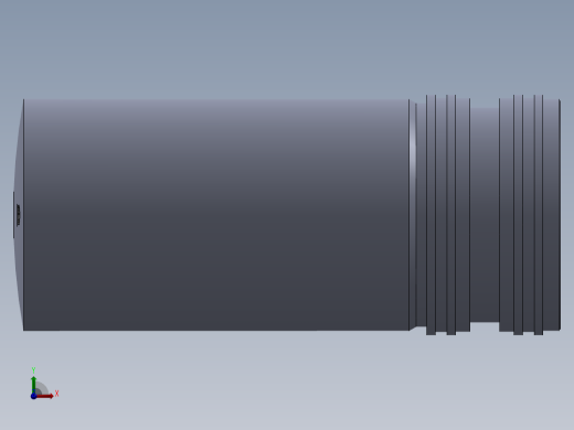 液压缸杆紧凑型活塞前视缩略图