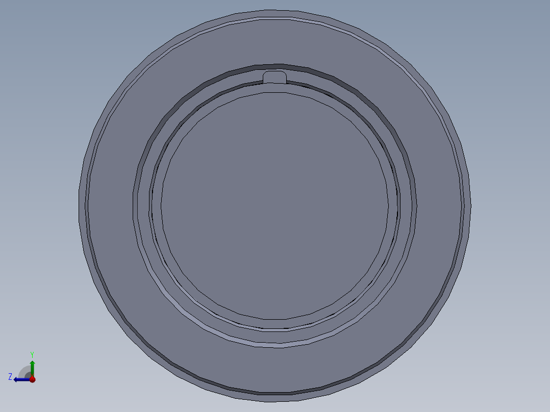 液压缸杆紧凑型活塞右视图
