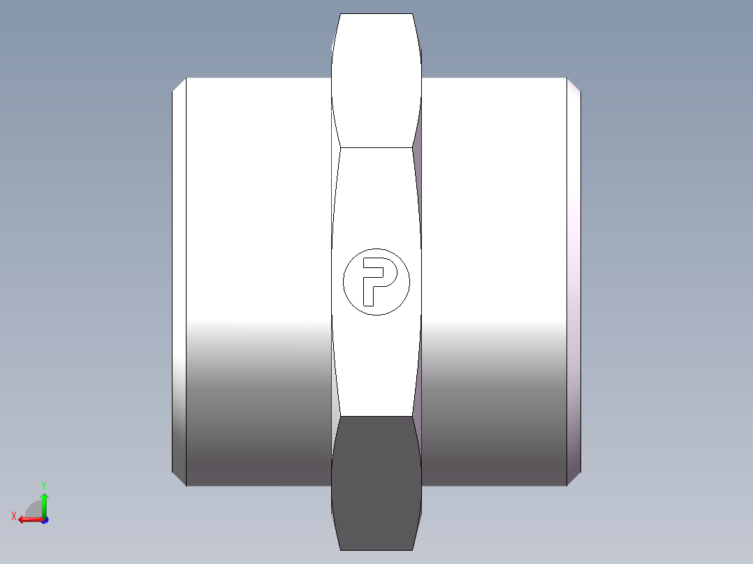 直通接头-G、1C-36后视图