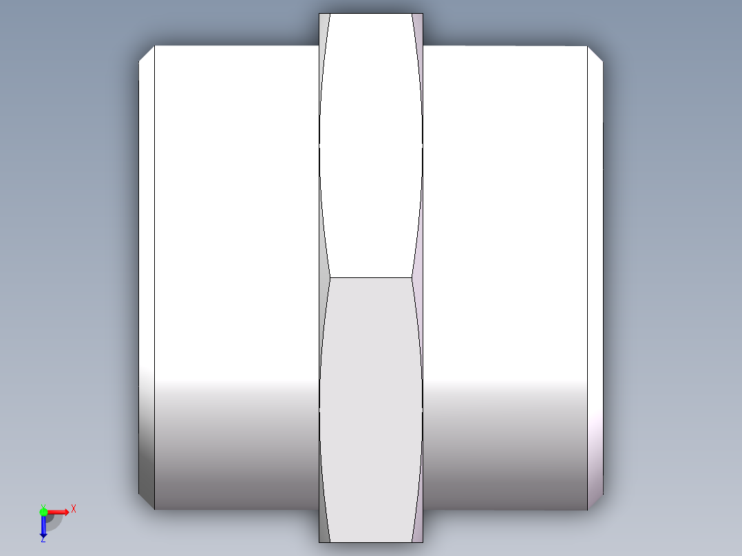 直通接头-G、1C-36俯视图