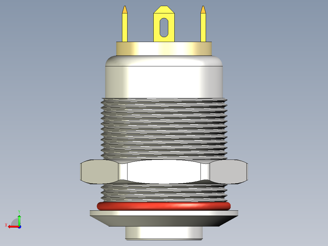 按钮 12mm ROCPU TE后视图