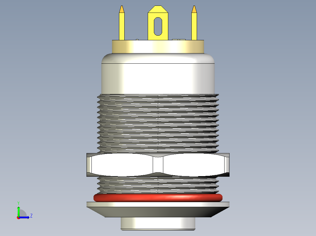 按钮 12mm ROCPU TE左视图