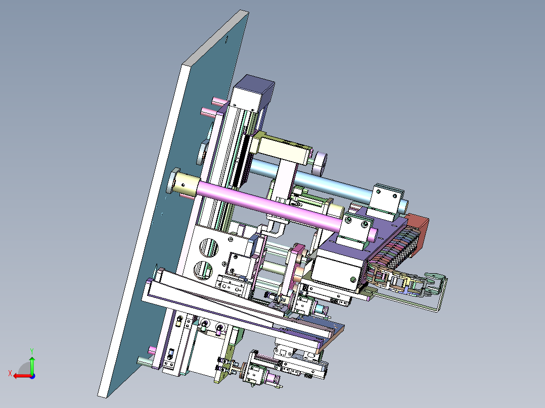 JD-4940 消费电子外壳自动锁螺丝机后视图