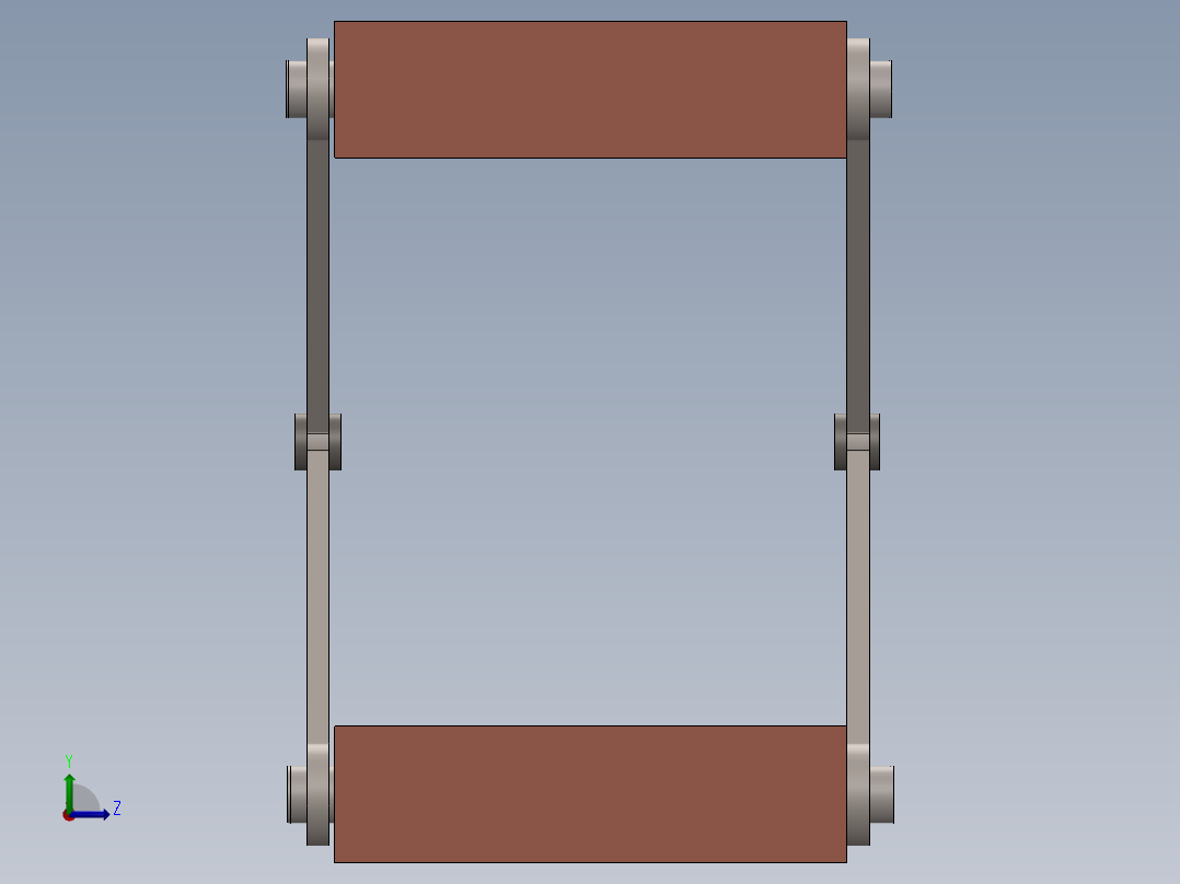 剪刀式升降机左视图