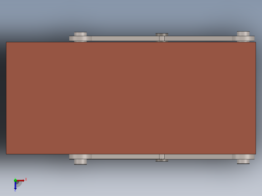 剪刀式升降机俯视图