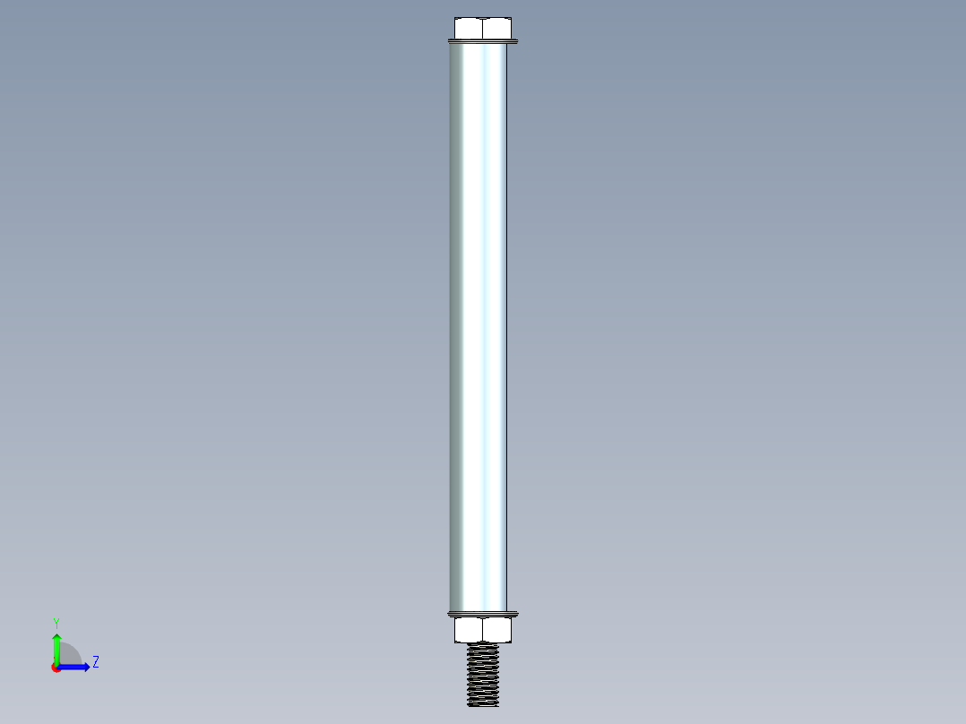 套筒和螺栓组件左视图