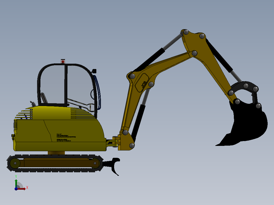 5.挖掘机前视图