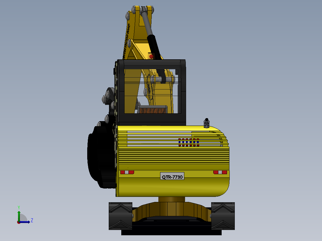 5.挖掘机左视图