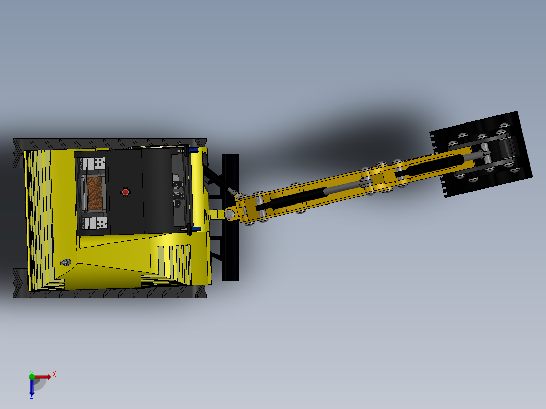 5.挖掘机俯视图