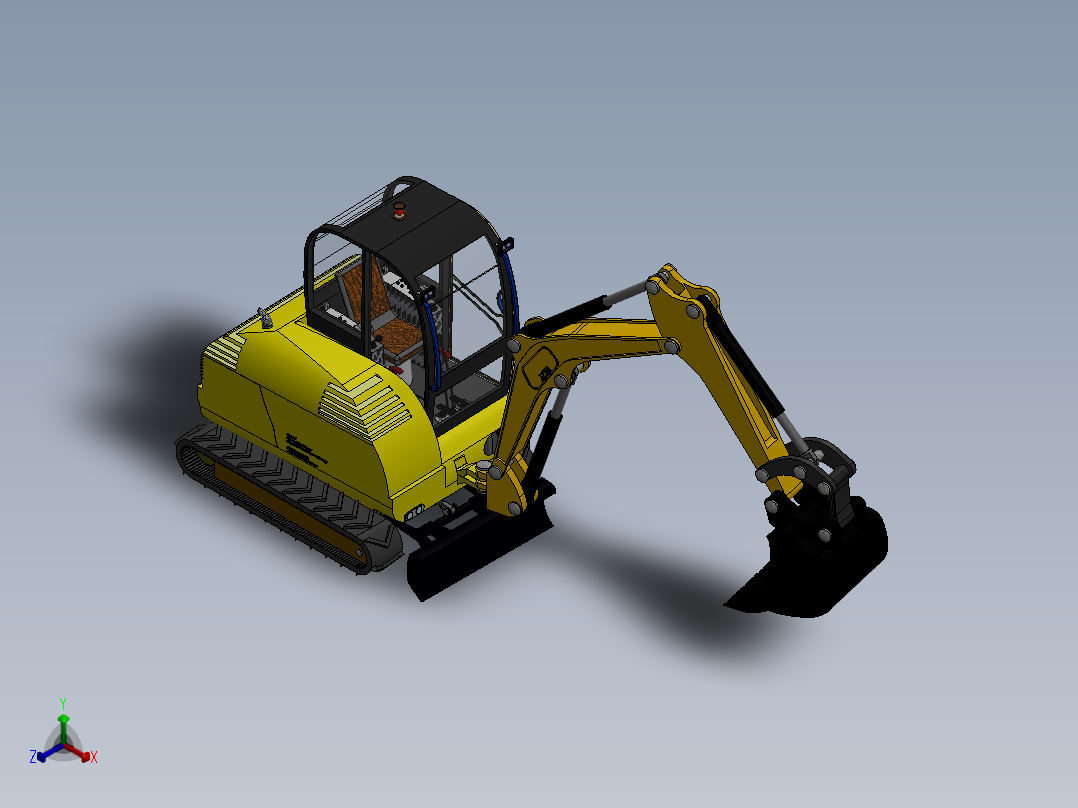 5.挖掘机正等轴测图