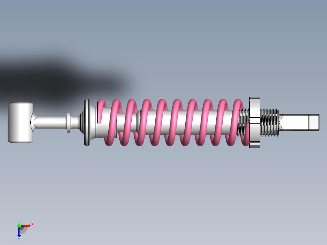 减震器 –俯视图