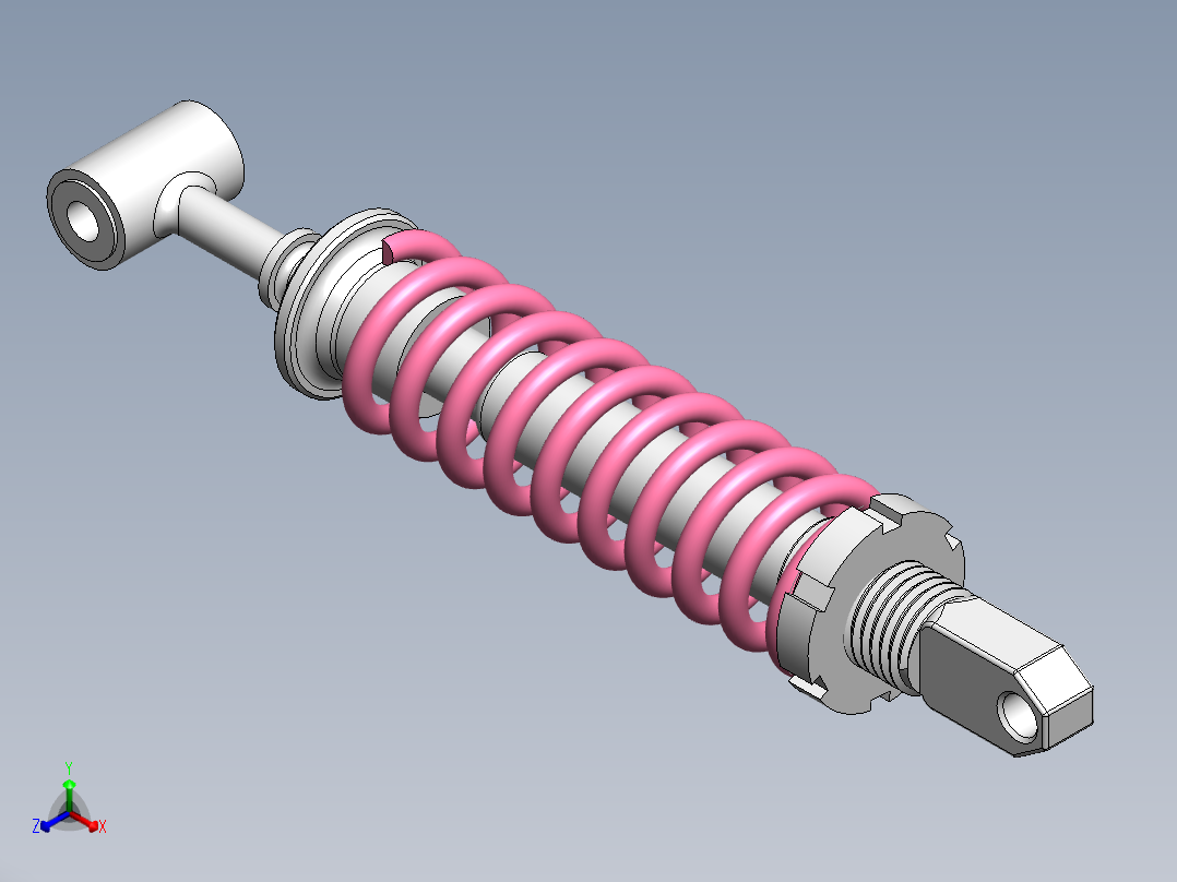减震器 –正等轴测图