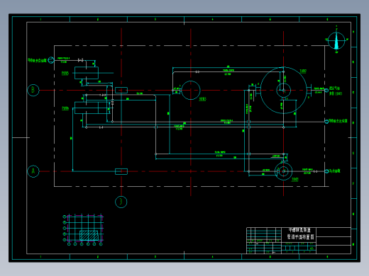 甲醇制氢装置管道平面布置图