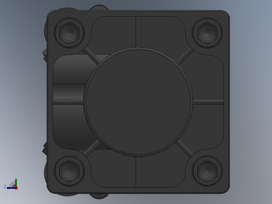 SI63x300-S-B2N-2气缸右视图