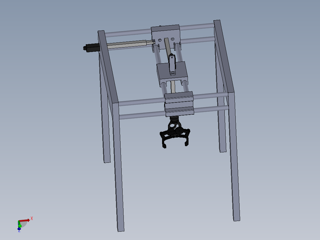 笛卡尔机械手主视图