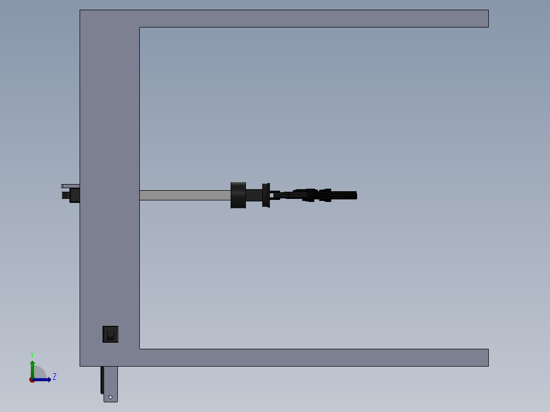 笛卡尔机械手左视图