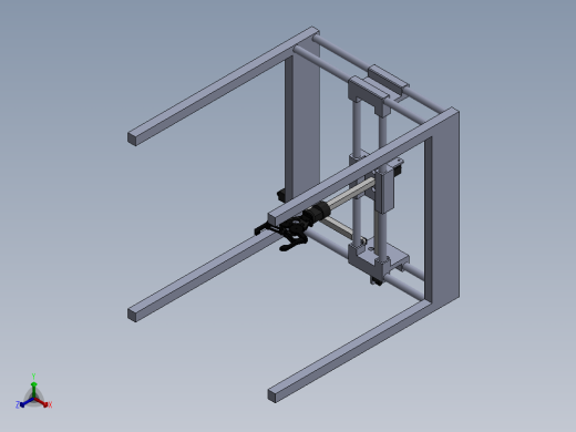 笛卡尔机械手正等轴测缩略图
