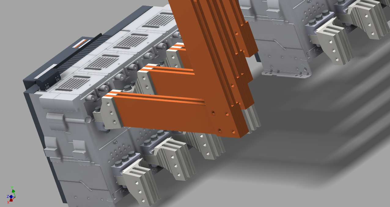 并联 2 个 3200 A 开关