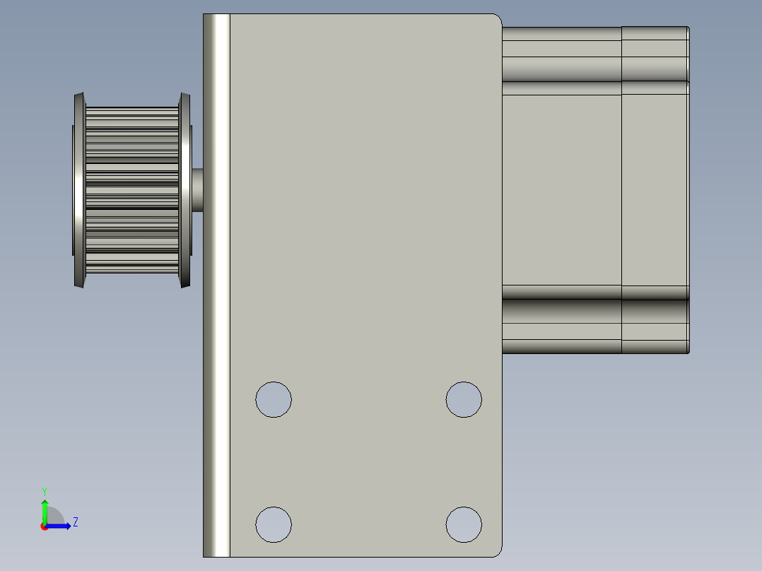 TRD899PLUS-II-2612-00干燥剂主动轮组件左视图