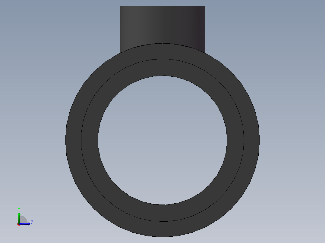 UPVC_RTEE_DN40_25左视图