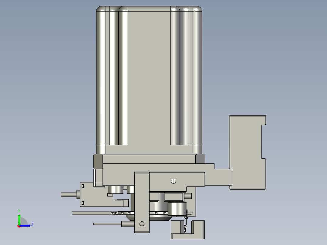 棘轮送料左视图