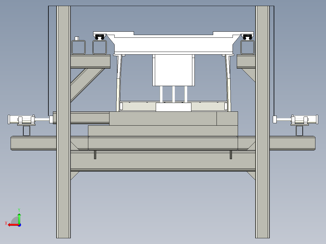 插板机专机焊接设备设计后视图