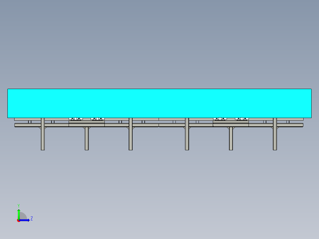 插板机专机焊接设备设计左视图