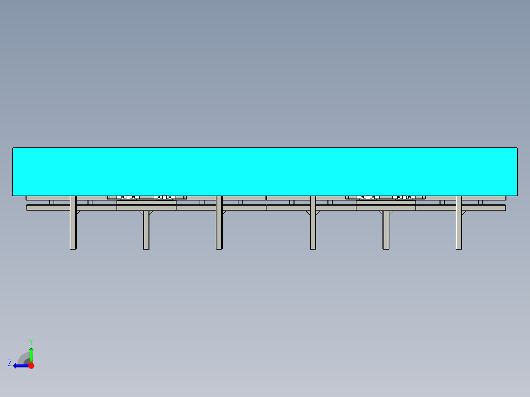 插板机专机焊接设备设计右视图