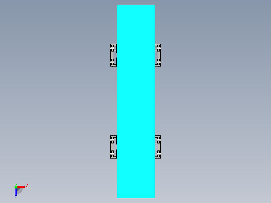 插板机专机焊接设备设计俯视图