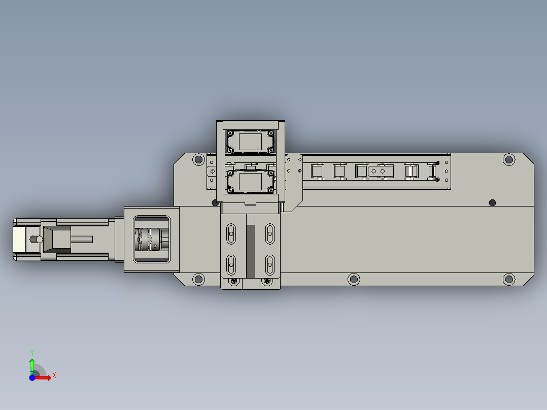 产品扫码机构前视图