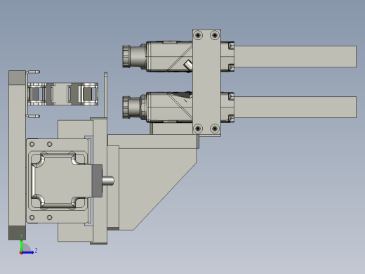 产品扫码机构左视缩略图